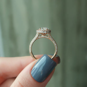 The Kylie Set With A 1.5 Carat Oval Lab Diamond