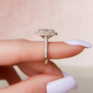 The Kylie Set With A 1.5 Carat Oval Lab Diamond