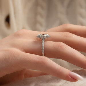 The Kylie Set With A 1.5 Carat Oval Lab Diamond