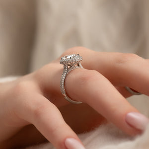 The Kylie Set With A 1.5 Carat Oval Lab Diamond
