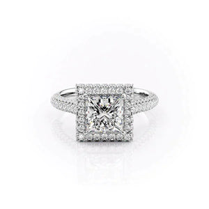 The Kylie Set With A 2 Carat Princess Lab Diamond