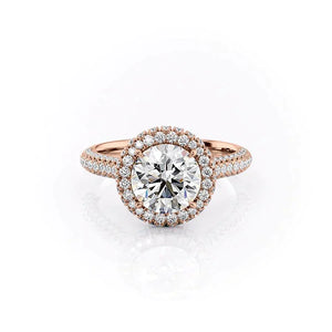The Kylie Set With A 1 Carat Round Lab Diamond