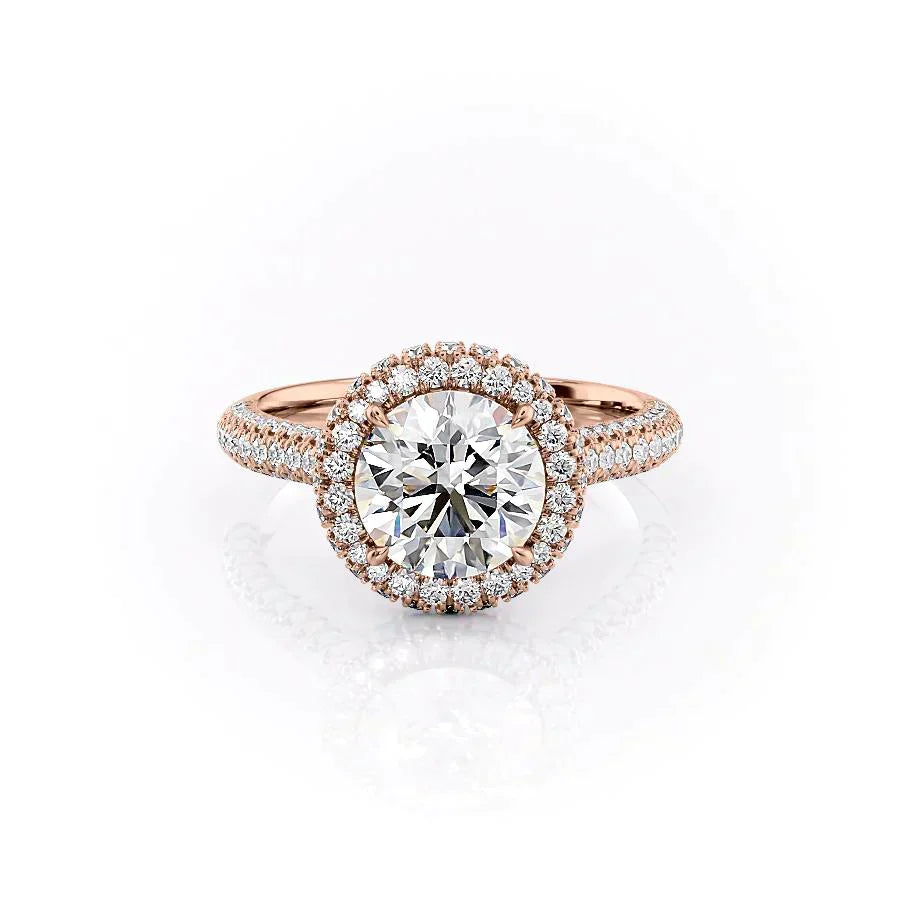 The Kylie Set With A 1.5 Carat Round Lab Diamond