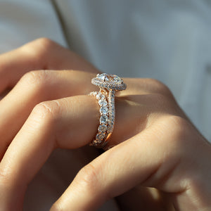 The Kylie Set With A 1.5 Carat Round Lab Diamond