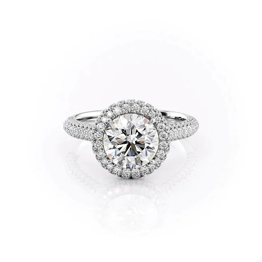 The Kylie Set With A 1.5 Carat Round Lab Diamond