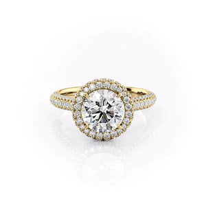 The Kylie Set With A 2 Carat Round Lab Diamond