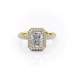 The Kylie Set With A 2 Carat Radiant Lab Diamond