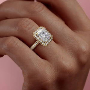 The Kylie Set With A 2 Carat Radiant Lab Diamond