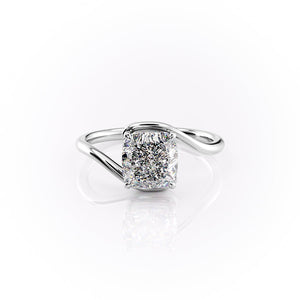 The Skyler Set With A 1 Carat Cushion Lab Diamond