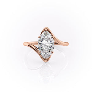 The Skyler Set With A 1.5 Carat Marquise Lab Diamond