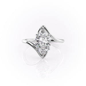 The Skyler Set With A 4 Carat Marquise Moissanite