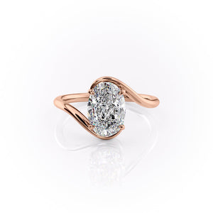 The Skyler Set With A 2 Carat Oval Lab Diamond