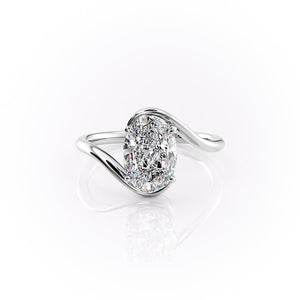 The Skyler Set With A 1 Carat Oval Moissanite