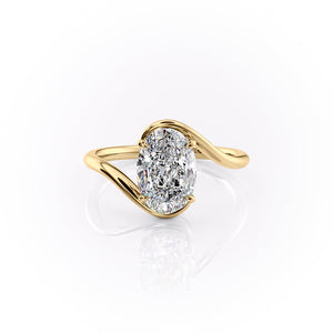 The Skyler Set With A 1 Carat Oval Moissanite