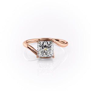 The Skyler Set With A 3 Carat Princess Lab Diamond
