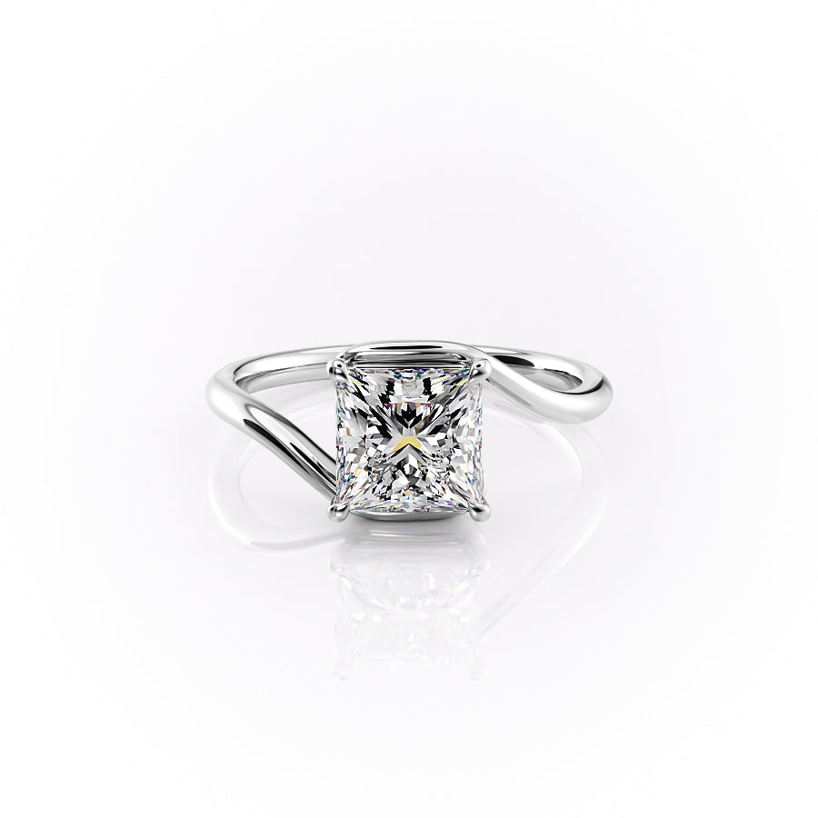 The Skyler Set With A 3 Carat Princess Lab Diamond