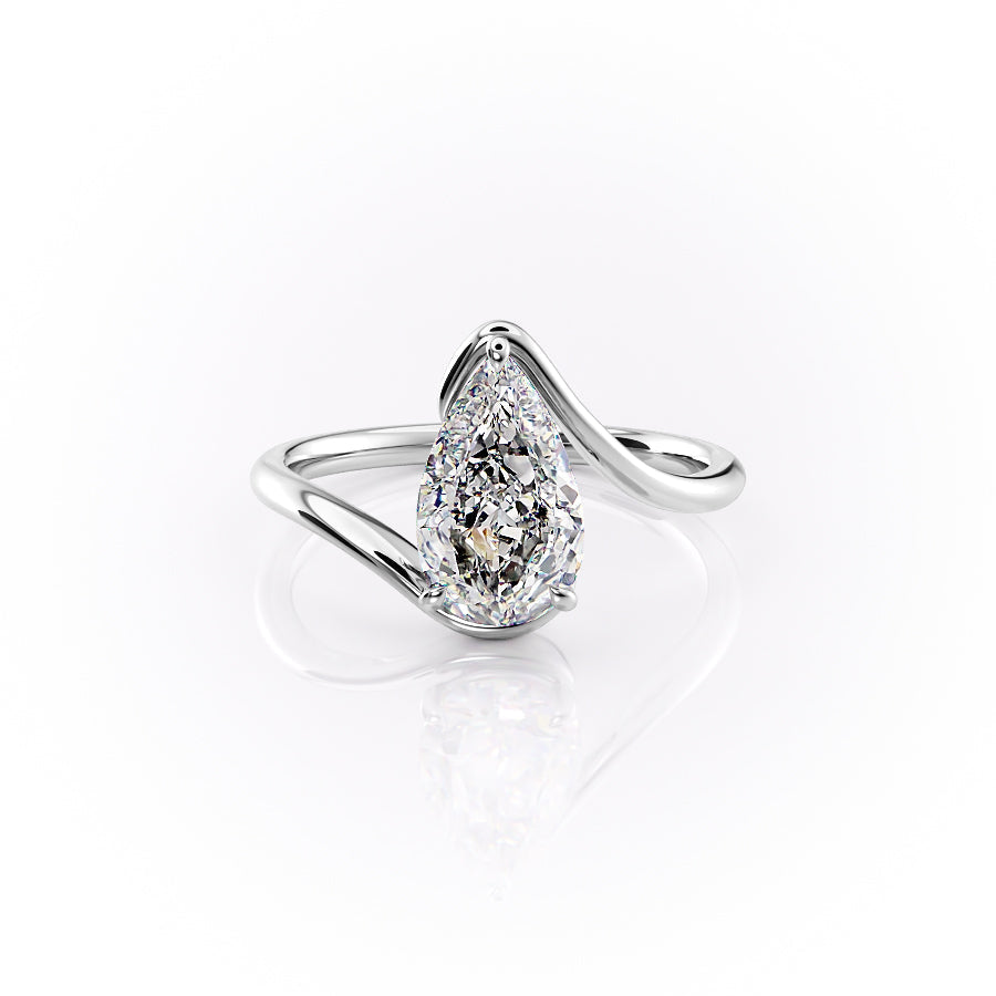 The Skyler Set With A 2.5 Carat Pear Lab Diamond