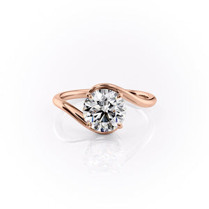 The Skyler Set With A 3 Carat Round Lab Diamond
