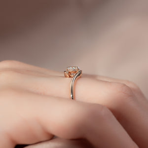 The Skyler Set With A 1 Carat Round Lab Diamond