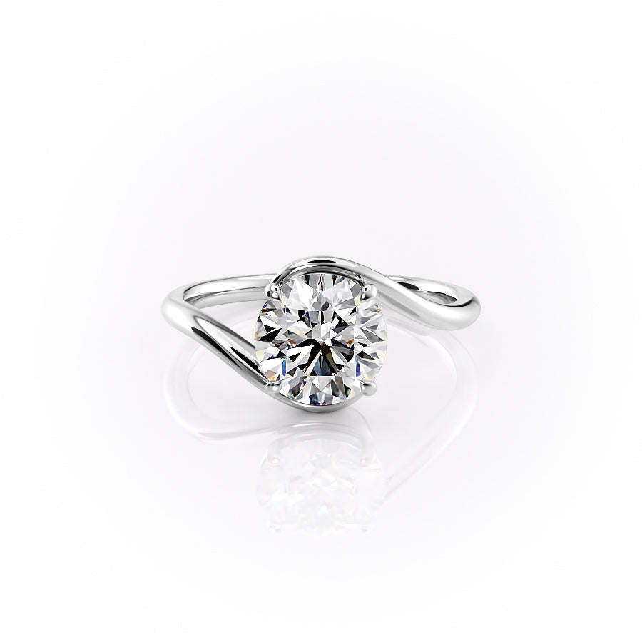 The Skyler Set With A 2 Carat Round Lab Diamond