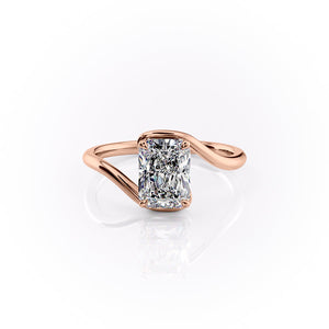 The Skyler Set With A 5 Carat Radiant Moissanite