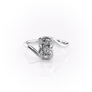 The Skyler Set With A 5 Carat Radiant Moissanite