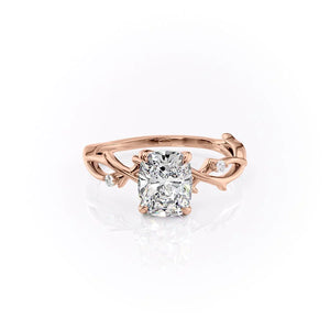 The Twig Set With A 2 Carat Elongated Cushion Lab Diamond