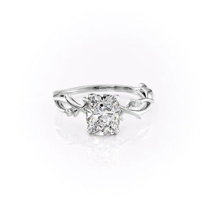 The Twig Set With A 1.5 Carat Elongated Cushion Lab Diamond
