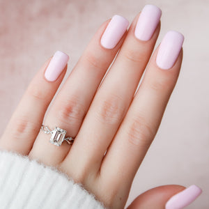 The Twig Set With A 3 Carat Emerald Moissanite