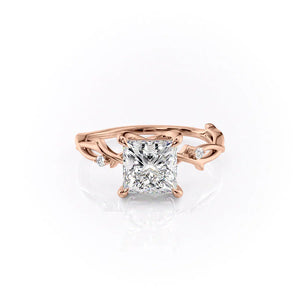 The Twig Set With A 5 Carat Princess Moissanite