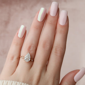 The Twig Set With A 2 Carat Pear Lab Diamond