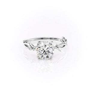 The Twig Set With A 3 Carat Round Lab Diamond