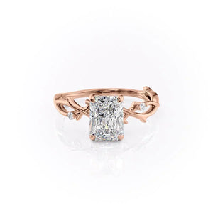 The Twig Set With A 3 Carat Radiant Moissanite