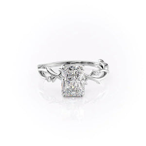 The Twig Set With A 1 Carat Radiant Moissanite