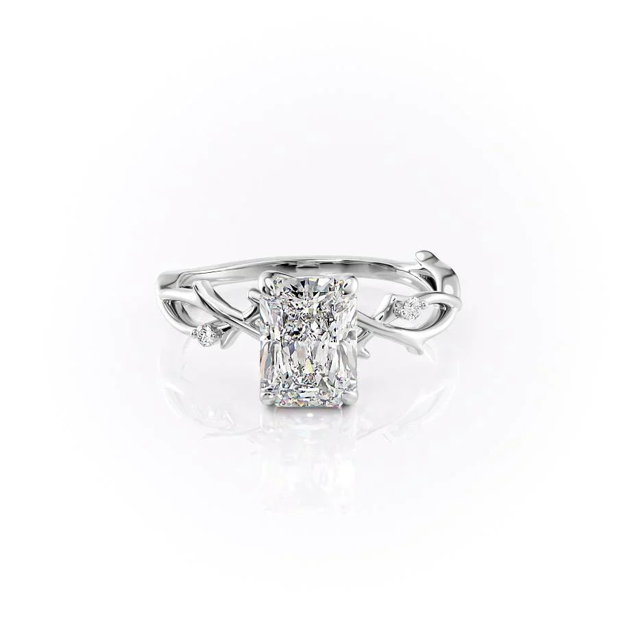 The Twig Set With A 3 Carat Radiant Lab Diamond
