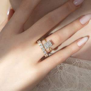 The Twig Set With A 5 Carat Radiant Moissanite