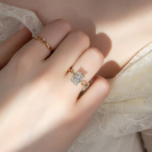 The Twig Set With A 5 Carat Radiant Moissanite