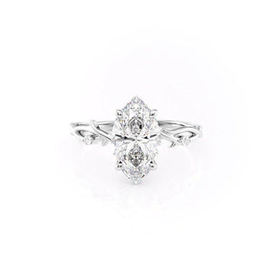 The Twig Set With A 1 Carat Marquise Moissanite