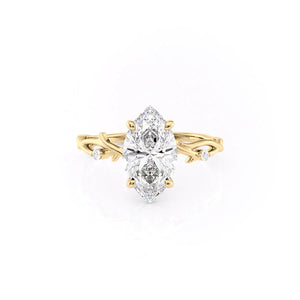 The Twig Set With A 2 Carat Marquise Moissanite