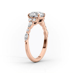 The Kristen Set With A 1.5 Carat Radiant Lab Diamond