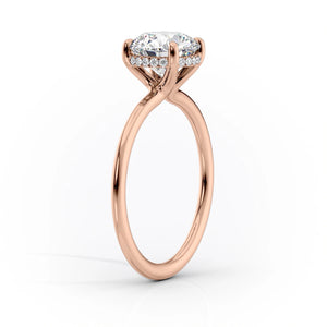 The Sarah Set With A 3 Carat Marquise Lab Diamond