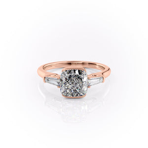 The Parker Set With A 3 Carat Cushion Lab Diamond