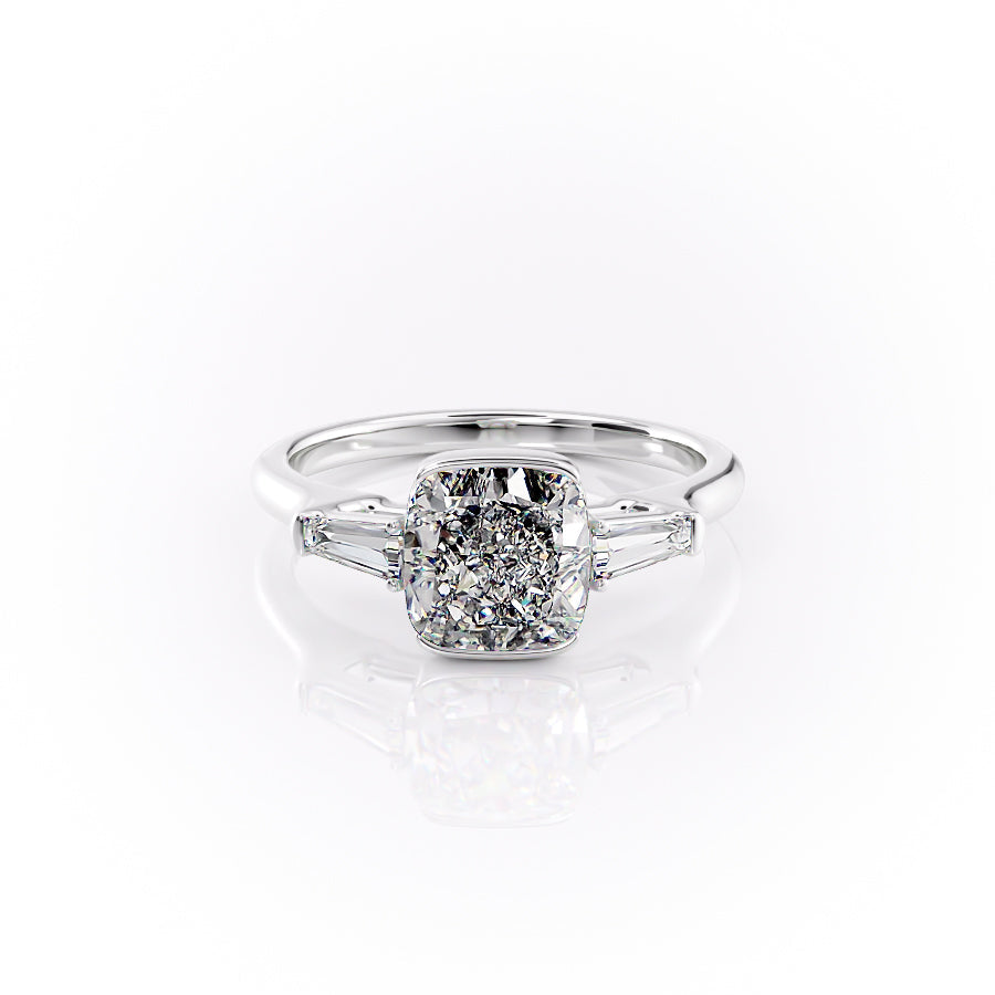 The Parker Set With A 1 Carat Cushion Lab Diamond
