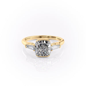 The Parker Set With A 3 Carat Cushion Lab Diamond