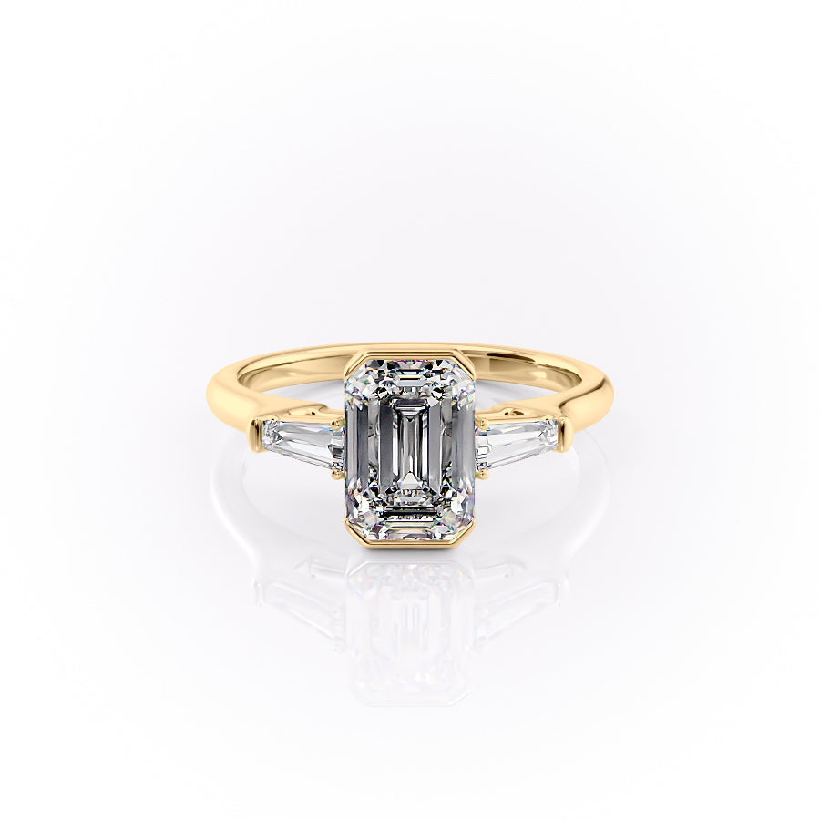 The Parker Set With A 2 Carat Emerald Moissanite