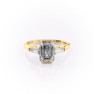 The Parker Set With A 2 Carat Emerald Moissanite