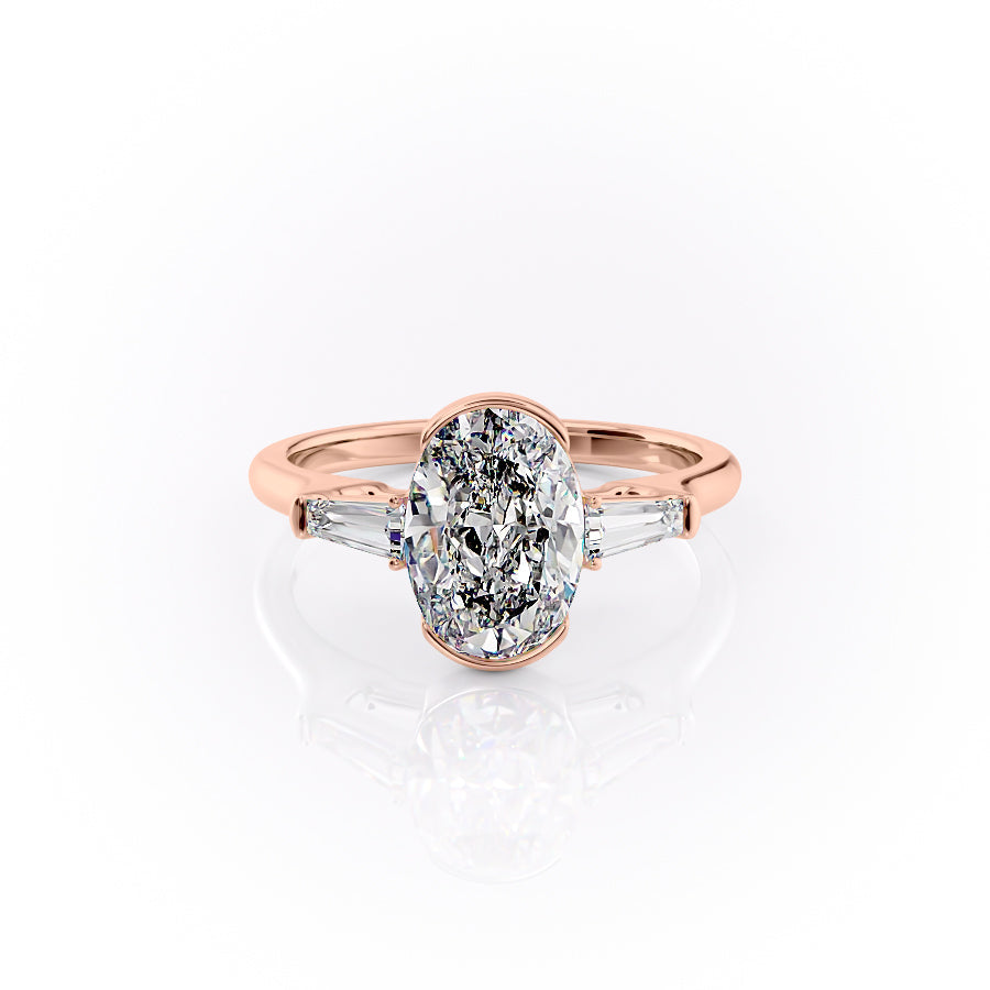 The Parker Set With A 2 Carat Oval Lab Diamond