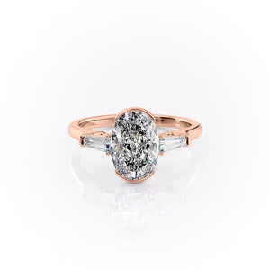 The Parker Set With A 1.5 Carat Oval Lab Diamond