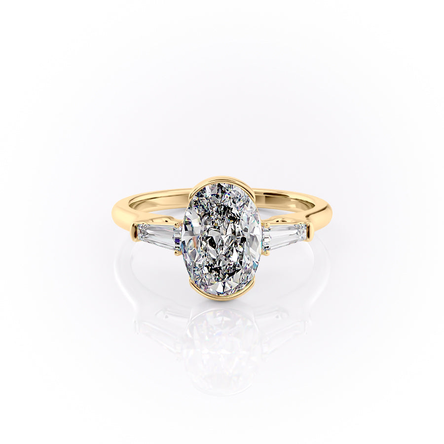 The Parker Set With A 2 Carat Oval Lab Diamond