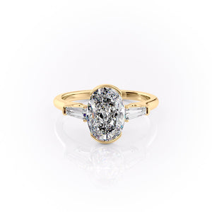 The Parker Set With A 3 Carat Oval Moissanite